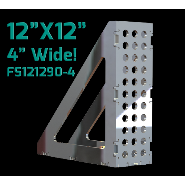Certiflat 12"X12"X4" Wide 90 Degree FabSquare-fabSquare-WeldTables.com-Westling Machine