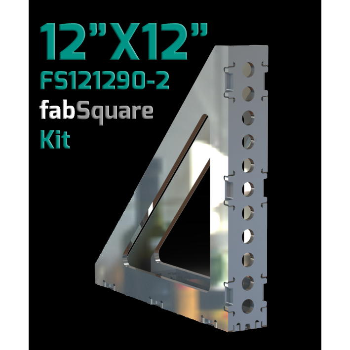Certiflat 12"X12"X2" Wide 90 Degree FabSquare-fabSquare-WeldTables.com-Westling Machine