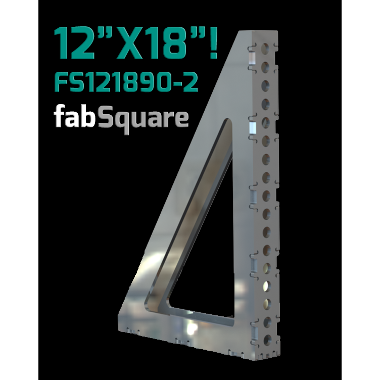 Certiflat 12"X18"X2" Wide 90 Degree FabSquare-fabSquare-WeldTables.com-Westling Machine