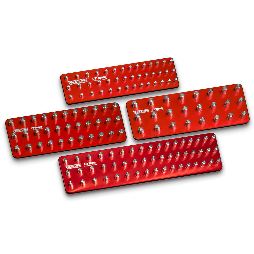 3 Row 4pc Standard Tray/Organizer Set-Westling USA-Red-Blank-Westling Machine