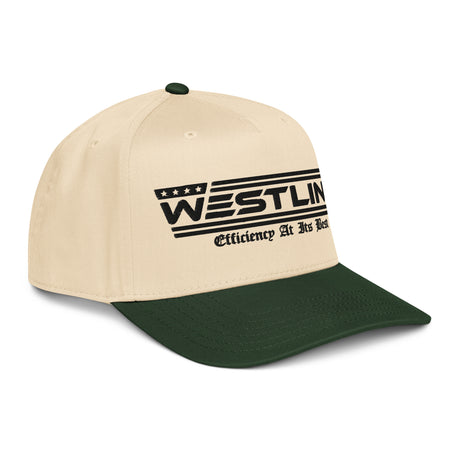 Westling 5 Panel Cap-Westling USA-Dark Green/Natural-Westling Machine