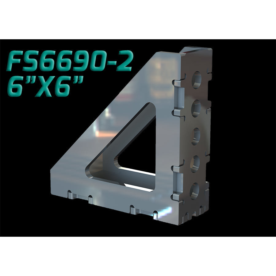 Certiflat 6"X6"X2" Wide 90 Degree FabSquare-fabSquare-WeldTables.com-Westling Machine