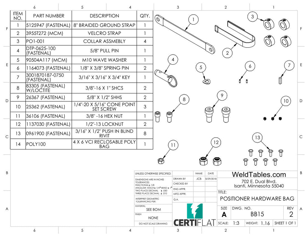 Welding Positioner - CertiFlat DIY Turning Positioner-Accessories-WeldTables.com-No Thanks-I'll Build Mine Myself-Westling Machine