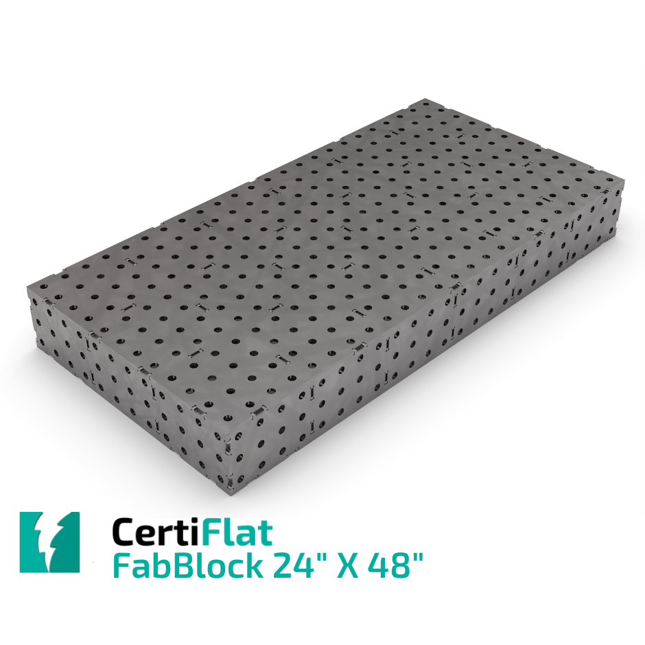 FabBlock - 24"X48" - Industrial Welding Table-fabBlock kit-WeldTables.com-1/4" Thick-16MM Round-Westling Machine