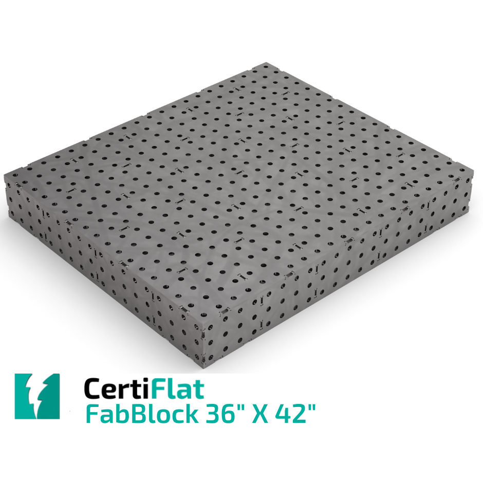 FabBlock - 36"x42" - Industrial Welding Table-fabBlock kit-WeldTables.com-1/4" Thick-16MM Holes-Westling Machine
