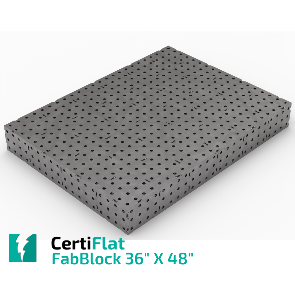 FabBlock -36"x48" - Industrial Welding Table-fabBlock kit-WeldTables.com-1/4" Thick-16MM Holes-Westling Machine