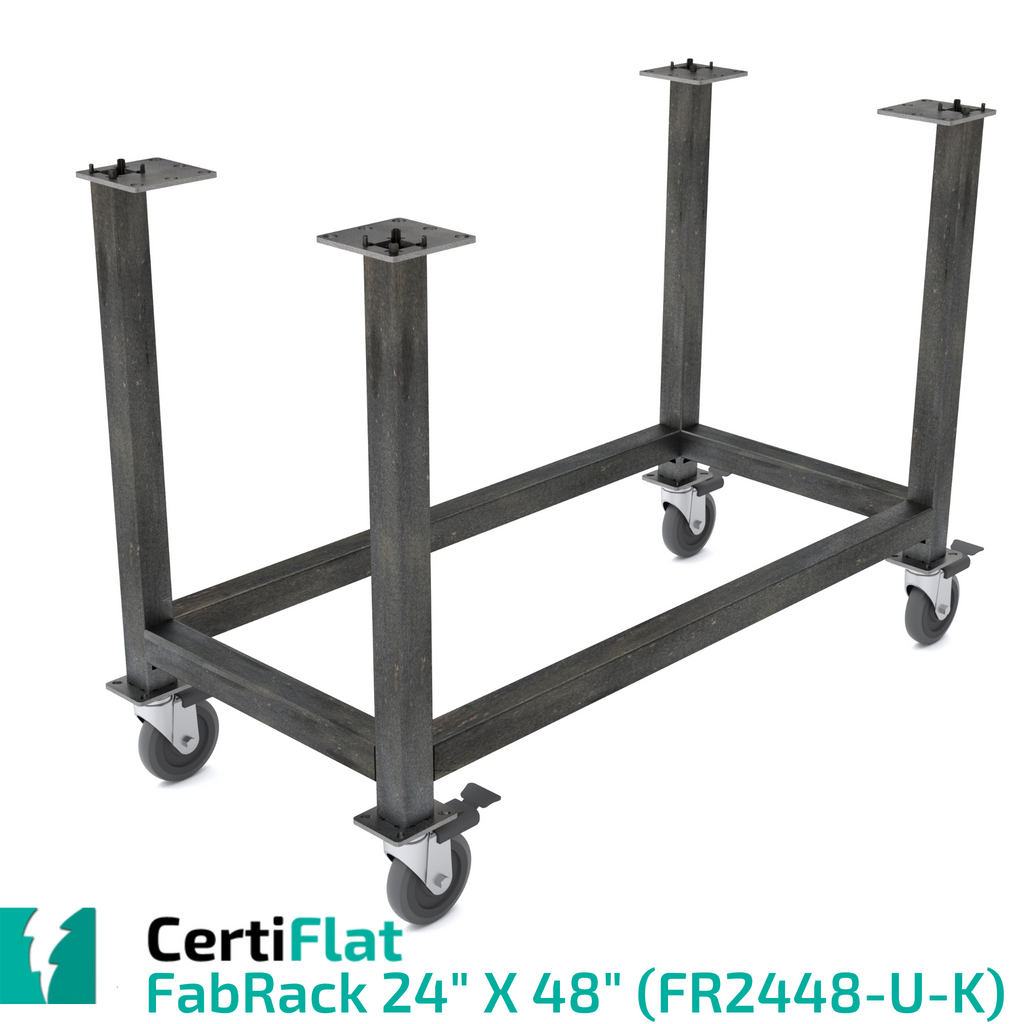 Certiflat 24"X48" FabRack with Casters for FabBlock and Mini-FabBlock-fabRack-WeldTables.com-Westling Machine