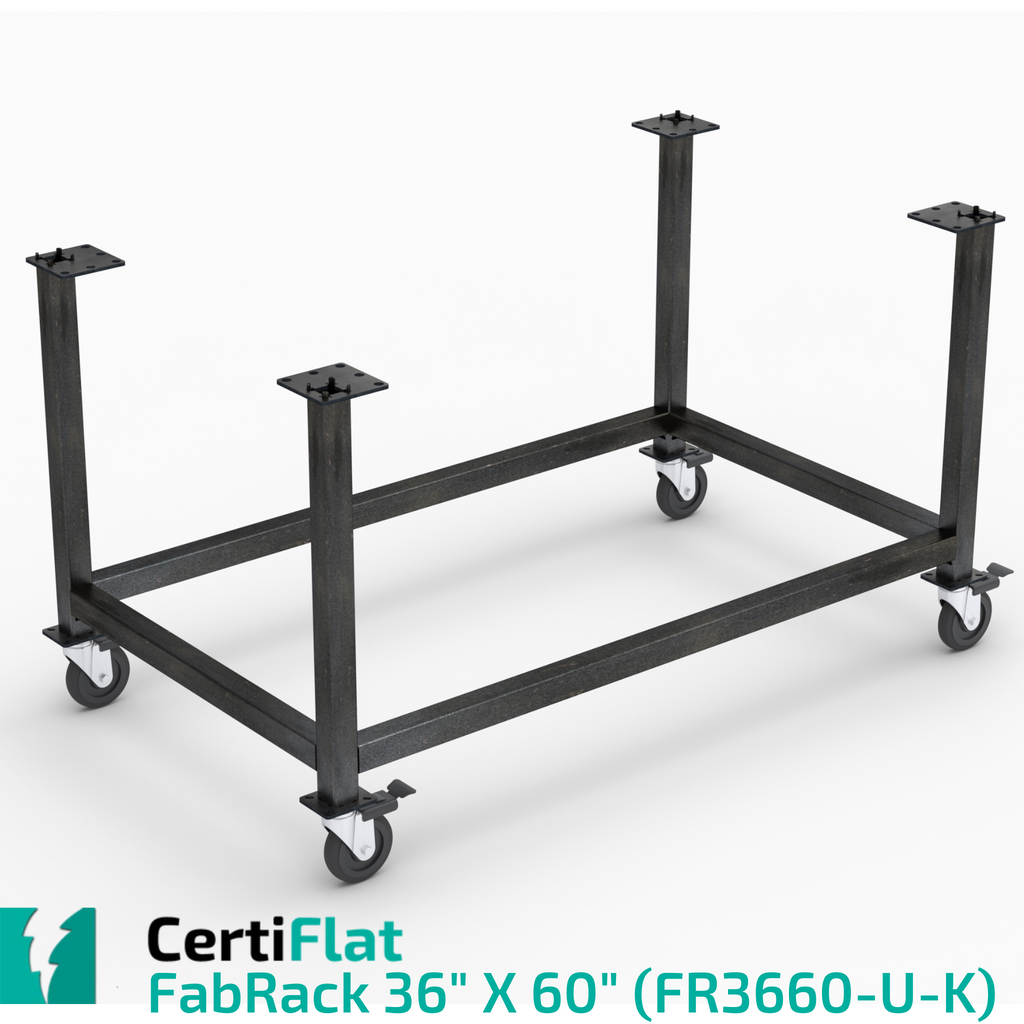 Certiflat 36"X60" FabRack with Casters for FabBlock-fabRack-WeldTables.com-Westling Machine