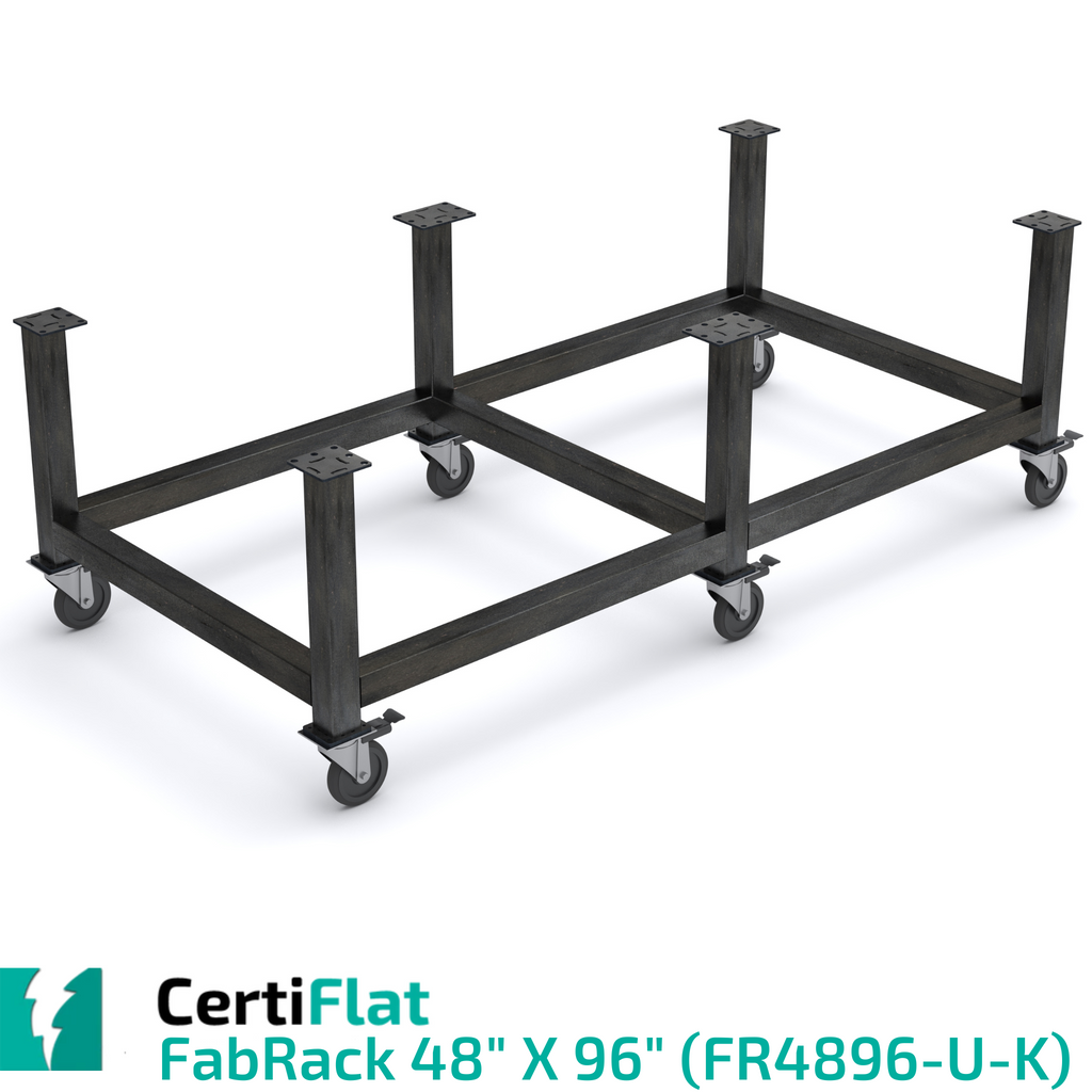 Certiflat 48"X96" FabRack with Casters for FabBlock-fabRack-WeldTables.com-Westling Machine