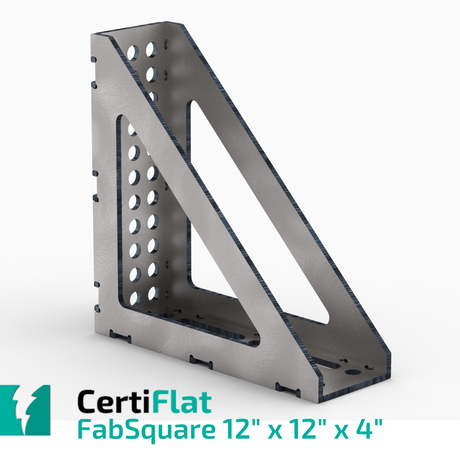Certiflat 12"X12"X4" Wide 90 Degree FabSquare-fabSquare-WeldTables.com-Westling Machine