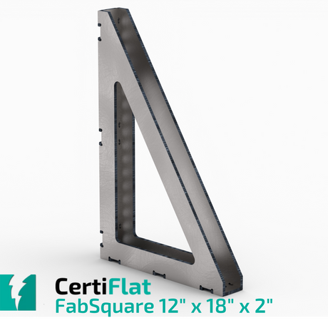 Certiflat 12"X18"X2" Wide 90 Degree FabSquare-fabSquare-WeldTables.com-Westling Machine