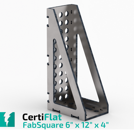 Certiflat 6"X12"X4" Wide 90 Degree FabSquare-fabSquare-WeldTables.com-Westling Machine