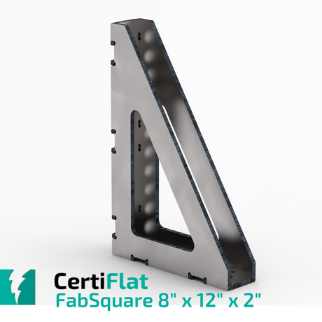 Certiflat 8"X12"X2" Wide 90 Degree FabSquare-fabSquare-WeldTables.com-Westling Machine