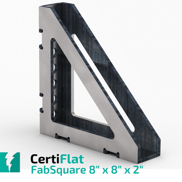 Certiflat 8"X8"X2" Wide 90 Degree FabSquare-fabSquare-WeldTables.com-Westling Machine
