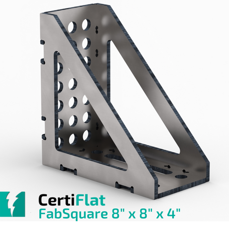 Certiflat 8"X8"X4" Wide 90 Degree FabSquare-fabSquare-WeldTables.com-Westling Machine