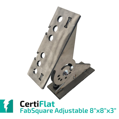 CertiFlat 8"X8"X3" Adjustable FabSquare-fabSquare-WeldTables.com-Westling Machine