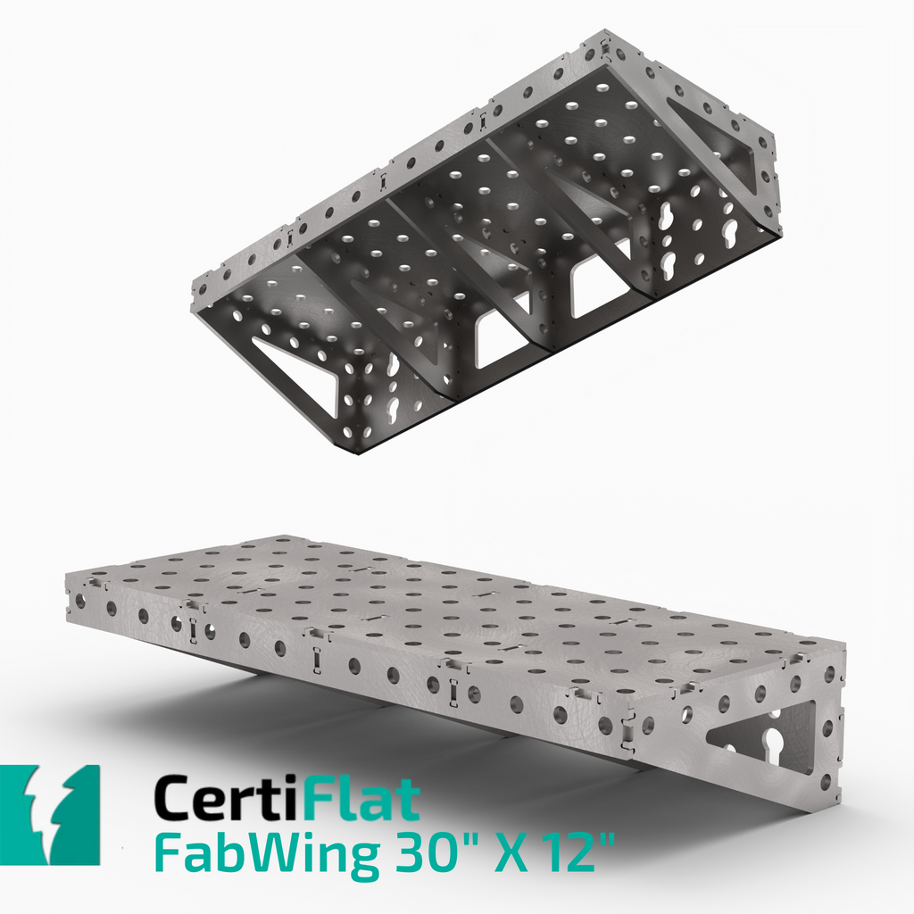 CertiFlat FabWing 30" X 12" Table Extension-fabWing-WeldTables.com-Westling Machine