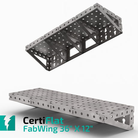 CertiFlat FabWing 36" X 12" Table Extension-fabWing-WeldTables.com-Westling Machine