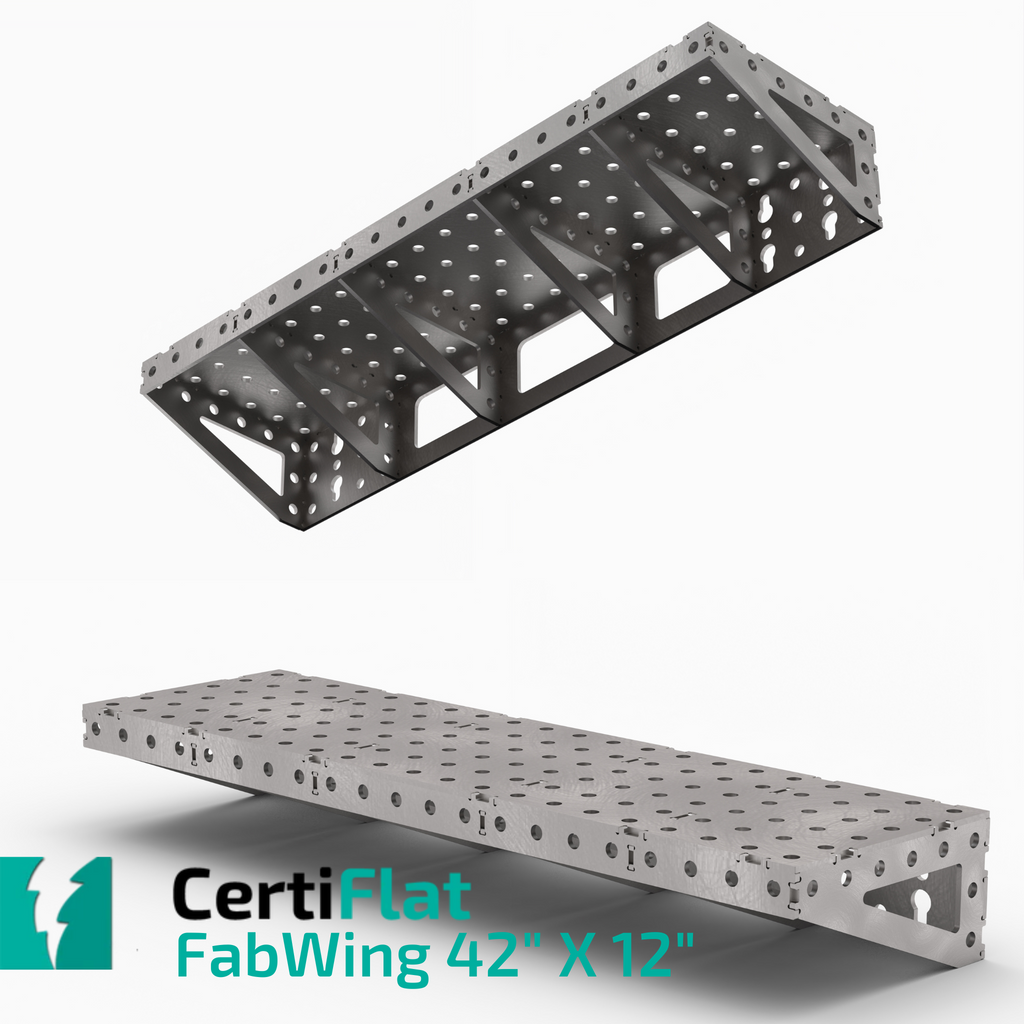 CertiFlat FabWing 42" X 12" Table Extension-fabWing-WeldTables.com-Westling Machine