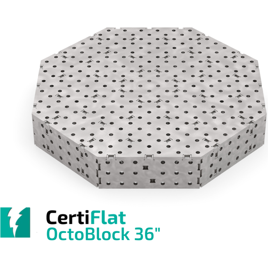 OctoBlock 36" - Industrial Welding Table-Welding Table-WeldTables.com-1/4" Thick-16MM Round-Westling Machine