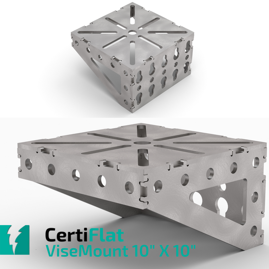 CertiFlat Vise Mount 10" X 10" Table Extension-Accessories-WeldTables.com-Westling Machine