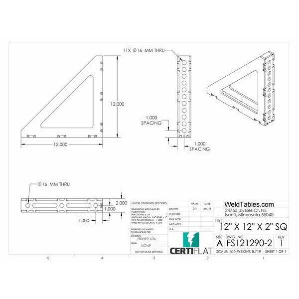 VFS2 - Variety FabSquare 2" Pack-fabSquare-WeldTables.com-Westling Machine