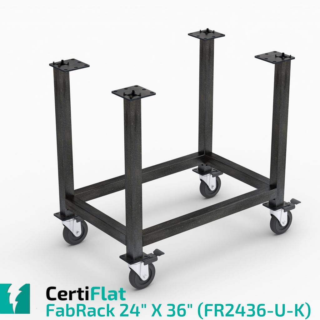 Certiflat 24"X36" FabRack with Casters for FabBlock and Mini-FabBlock-fabRack-WeldTables.com-Westling Machine