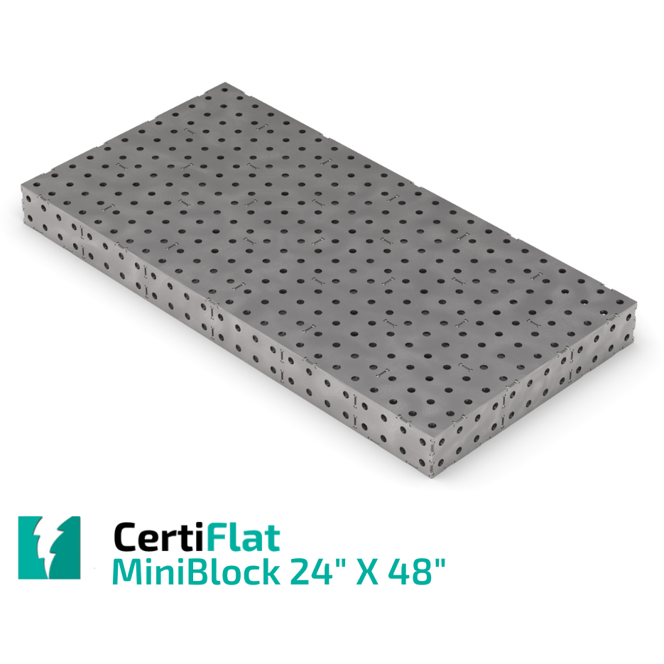 MiniBlock - 24"x48" - Heavy Duty Welding Table-MiniBlock-WeldTables.com-DIY Kit-Westling Machine