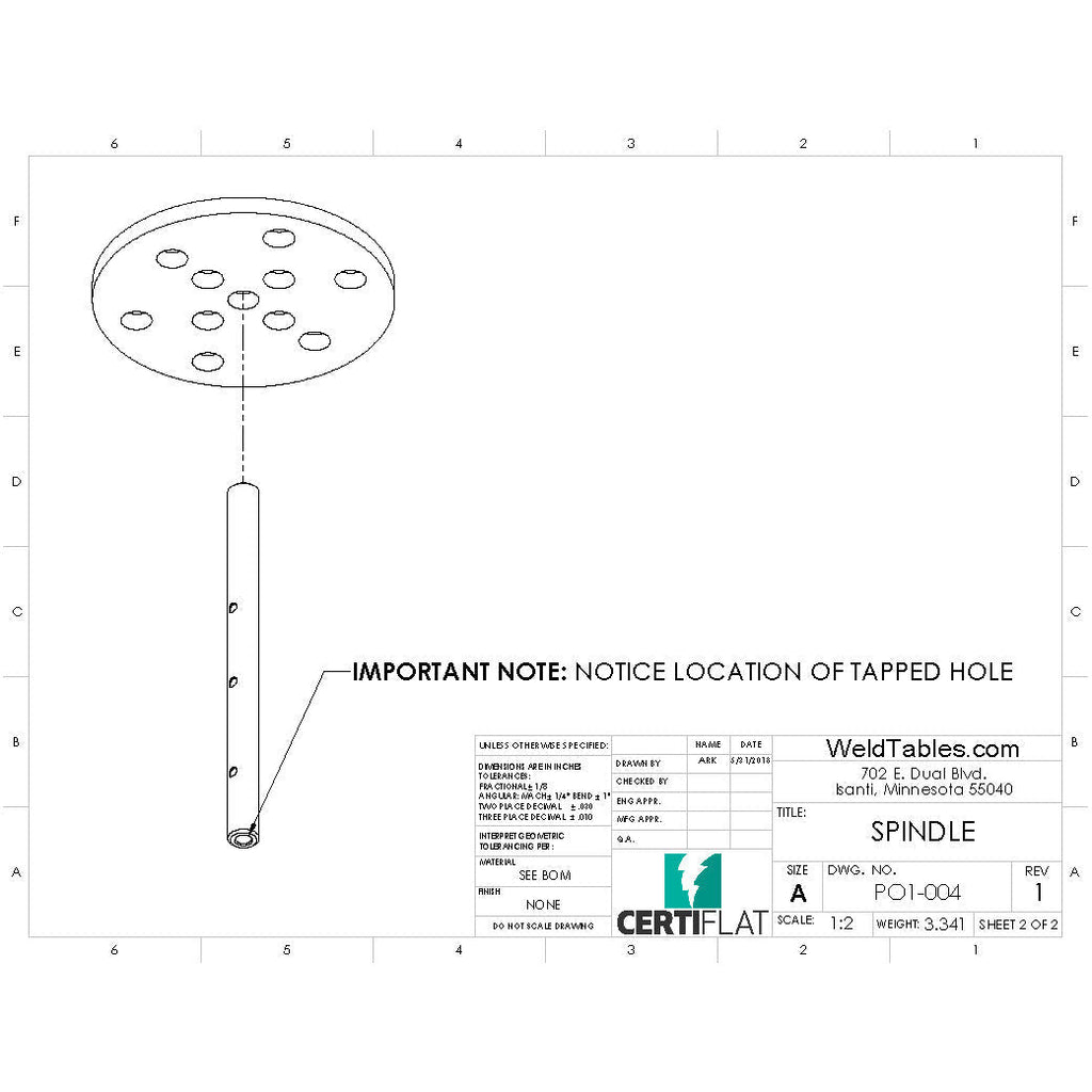 Welding Positioner - CertiFlat DIY Turning Positioner-Accessories-WeldTables.com-No Thanks-I'll Build Mine Myself-Westling Machine