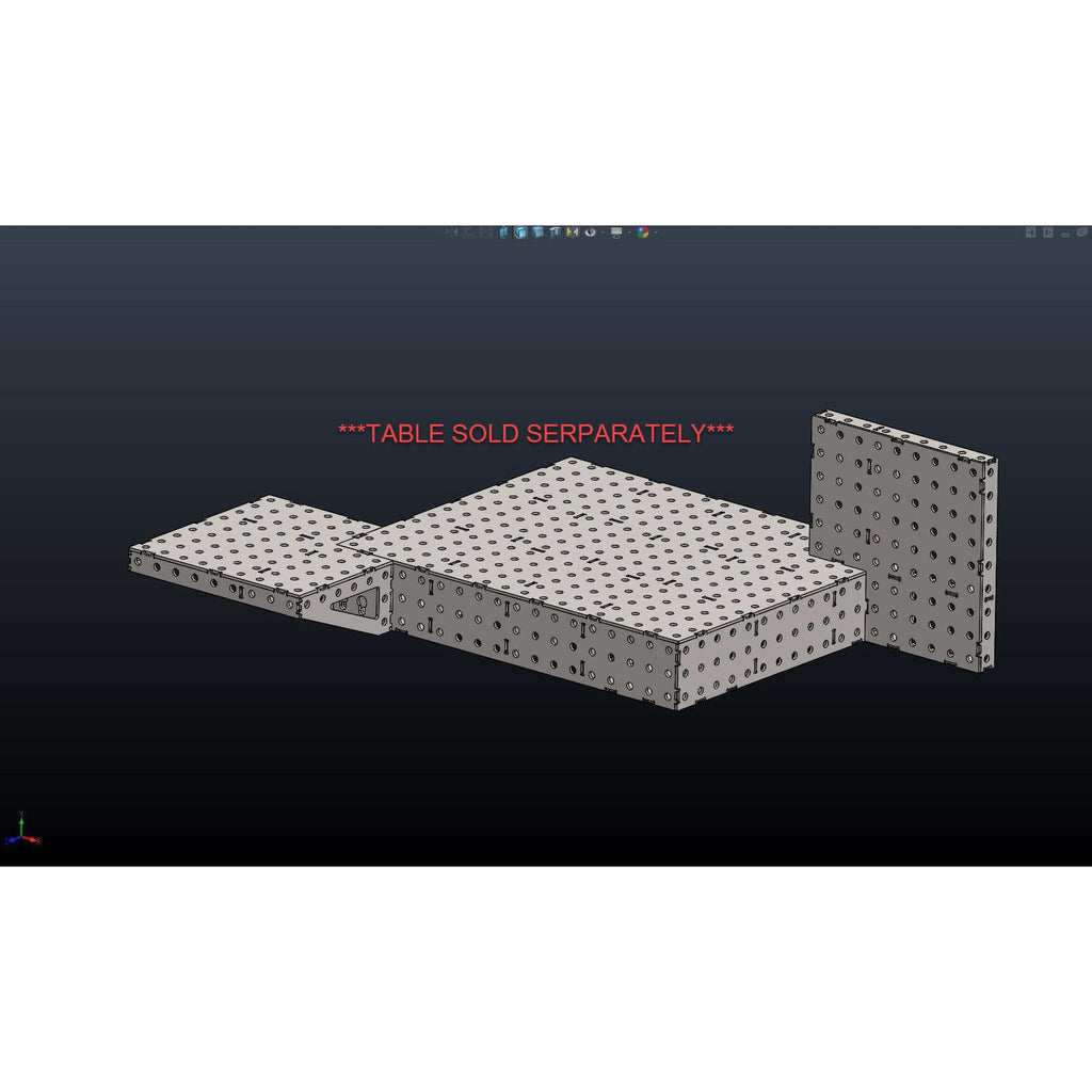 CertiFlat FabWing 12" X 12" Corner Extention-fabWing-WeldTables.com-Westling Machine