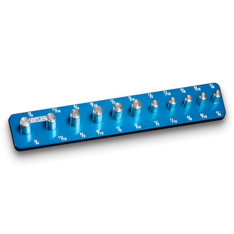 3/8" & 1/2" Drive 8 Point Universal-Socket Trays-Westling USA-Blue-Engraved-Westling Machine