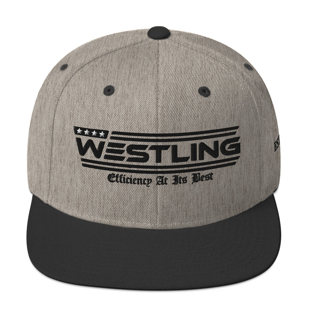 Westling Snapbacks-Westling USA-Natural/ Black-Westling Machine