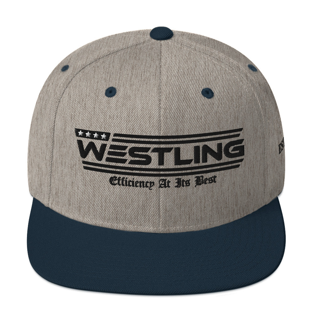 Westling Snapbacks-Westling USA-Natural/ Black-Westling Machine