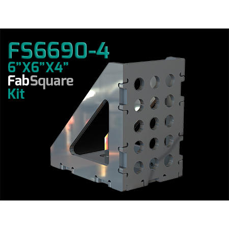 Certiflat 6"X6"X4" Wide 90 Degree FabSquare-fabSquare-WeldTables.com-Westling Machine