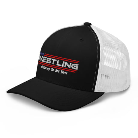 Westling Trucker Caps w/ Slogan-Westling USA-Black-Westling Machine