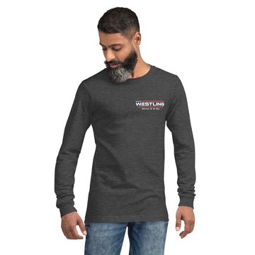 Westling "Made In America" Long Sleeve Tees-Westling USA-Dark Grey Heather-S-Westling Machine