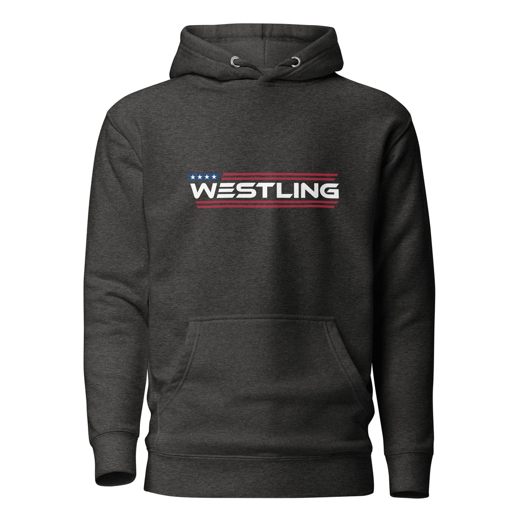 Westling Hoodies-Westling USA-Charcoal Heather-M-Westling Machine